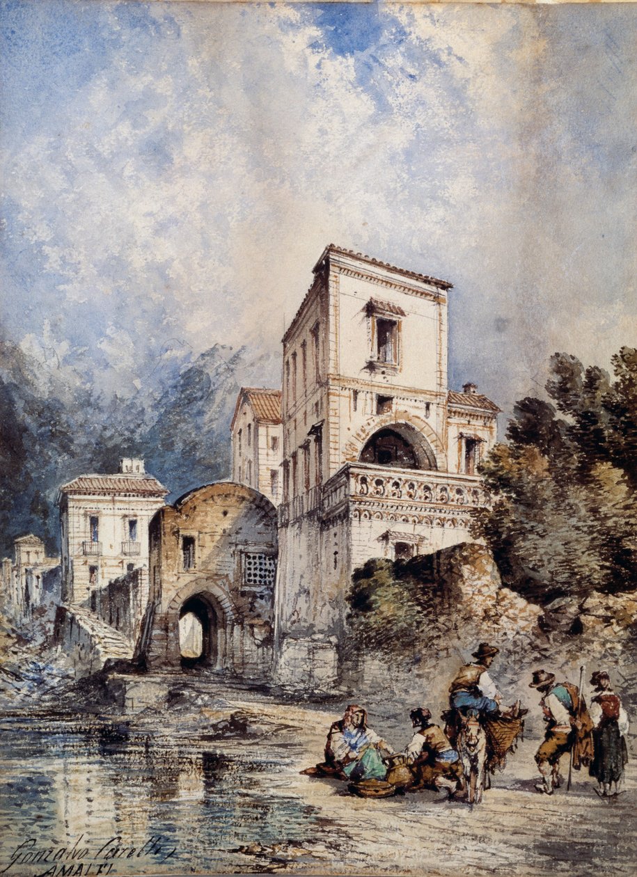 Veduta di Amalfi da Consalvo Carelli