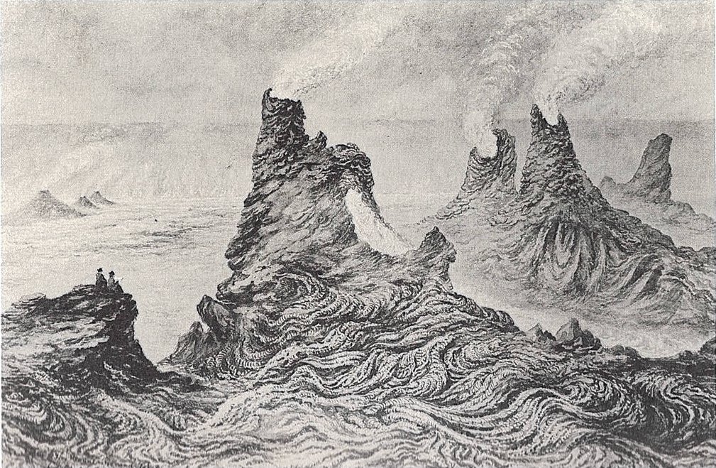 Ciminiere Temporanee e Fontane di Fuoco di Kilauea da Constance Gordon Cumming
