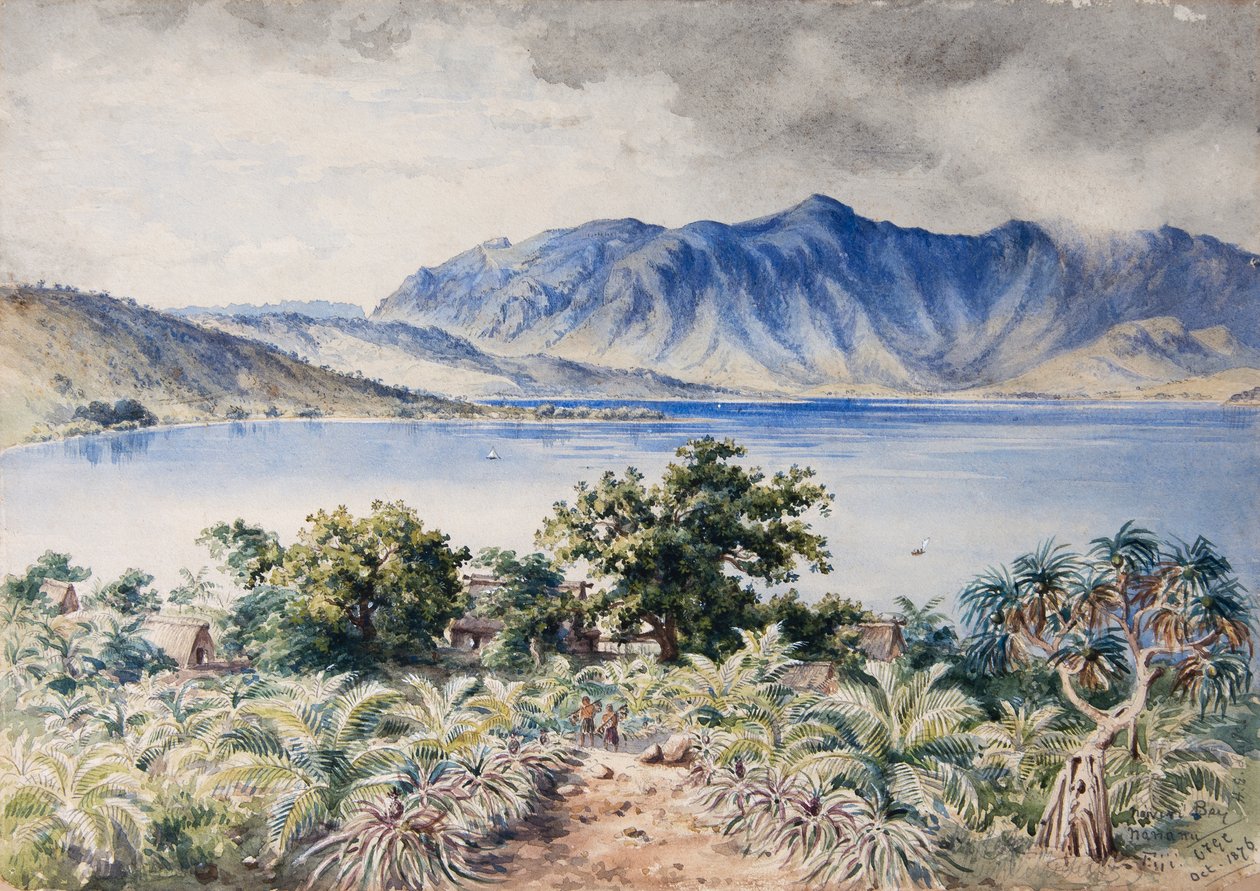 Baia di Naiviri, Nananu, Fiji 1876 da Constance Frederica Gordon Cumming