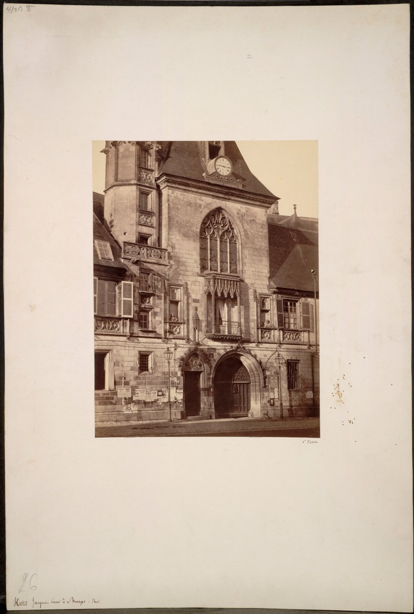 Hotel Jacques Coeur a Bourges, c. 1865 da Constant Alexandre Famin