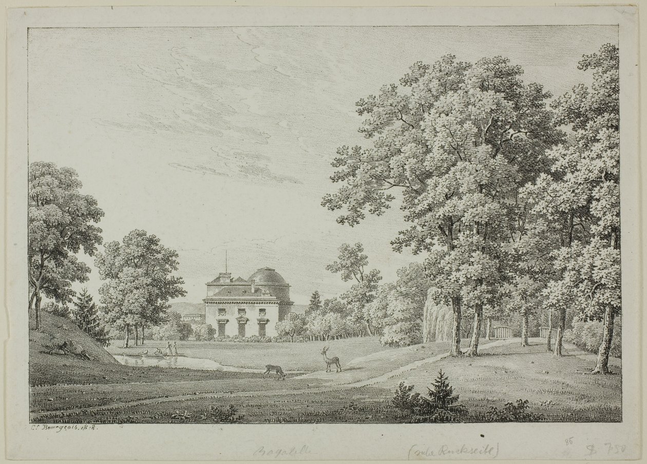 Lo Château de Bagatelle nel Bois de Boulogne da Constant Bourgeois