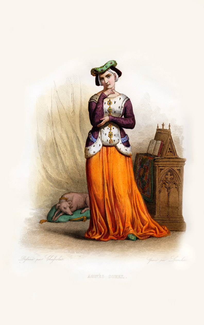 Agnès Sorel da Constant Louis Antoine Lorichon