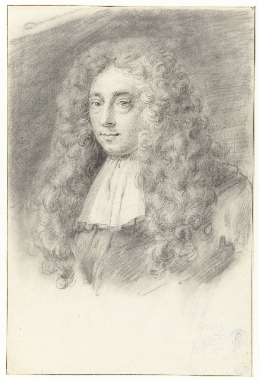 Autoritratto (?) di Constantijn Huygens il Giovane da Constantijn Huygens (II) (possibly)