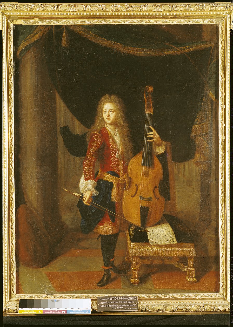 Ritratto di Johann Schenck (1660-1712) da Constantin Netscher