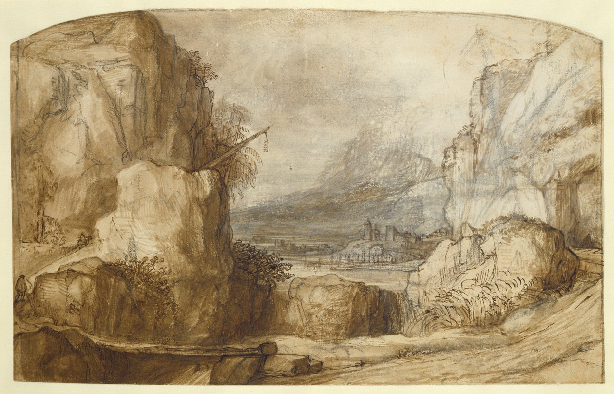 Paesaggio Montuoso da Constantin Daniel van Renesse