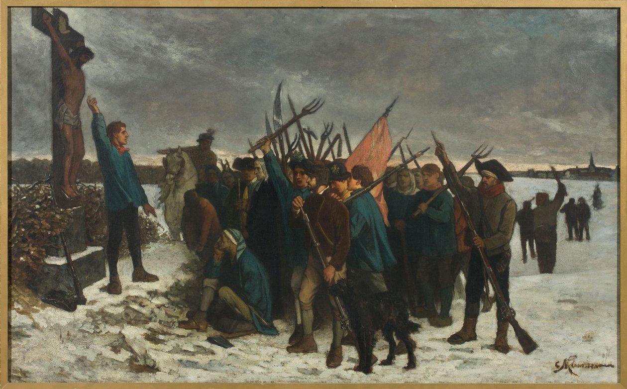 Episodio dalla guerra in Vandea da Constantin Emile Meunier