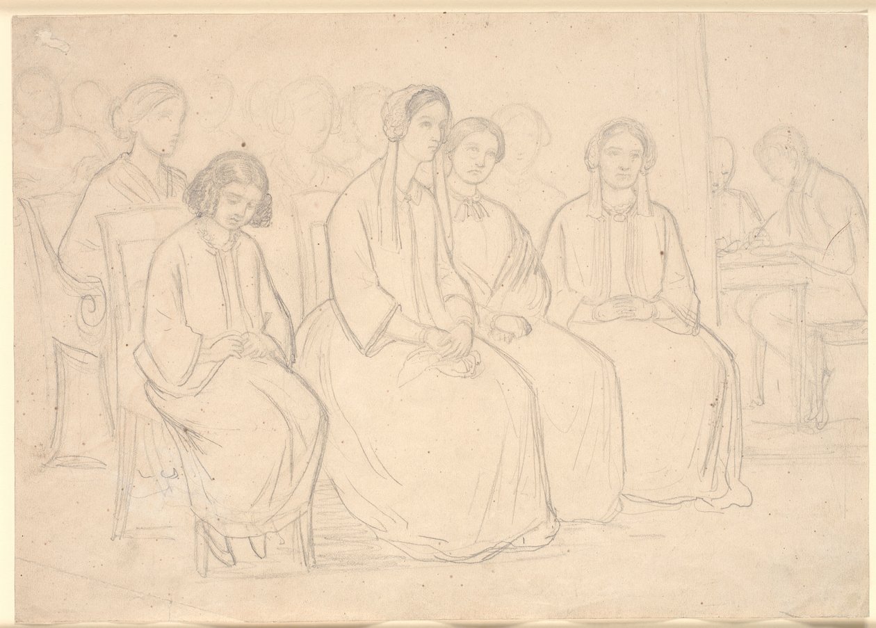 A casa di Hages durante una conferenza di Høyen da Constantin Hansen