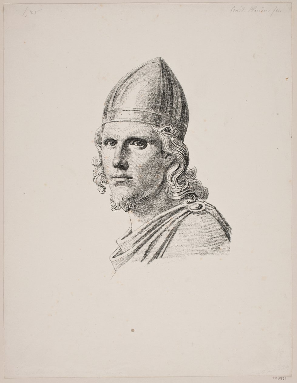 Testa del dio Tyr al banchetto di Ægir da Constantin Hansen