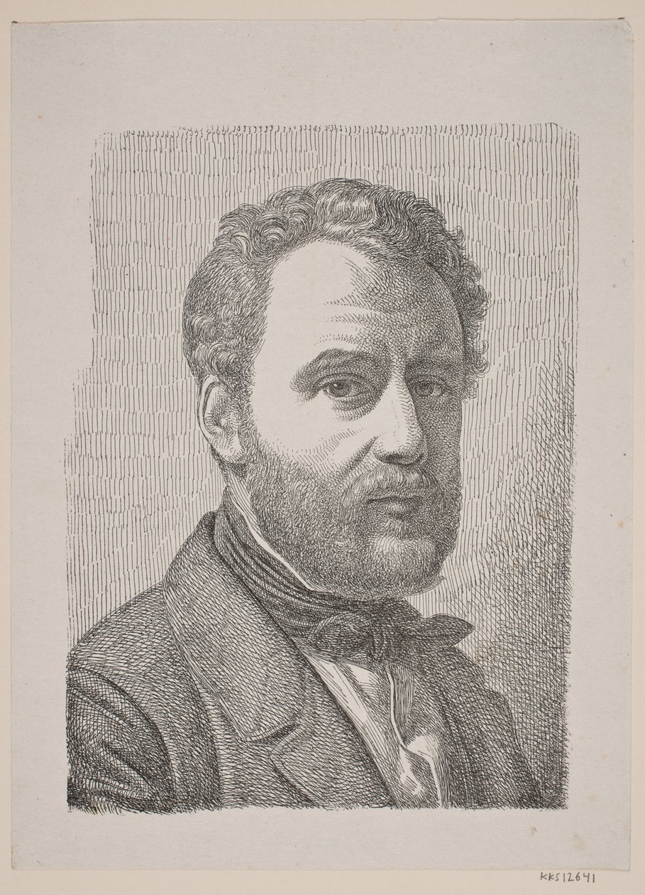 Ritratto di Wilhelm Marstrand da Constantin Hansen