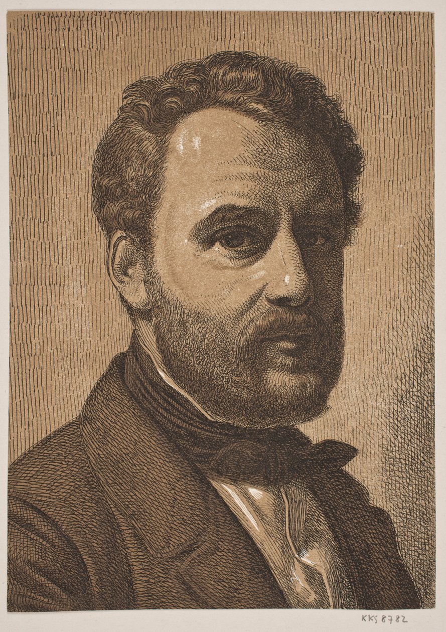 Ritratto di Wilhelm Marstrand da Constantin Hansen