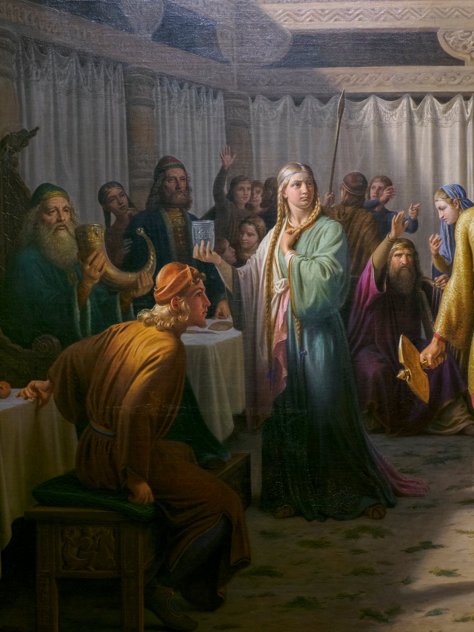 Il banchetto di Ægir, particolare da Constantin Hansen