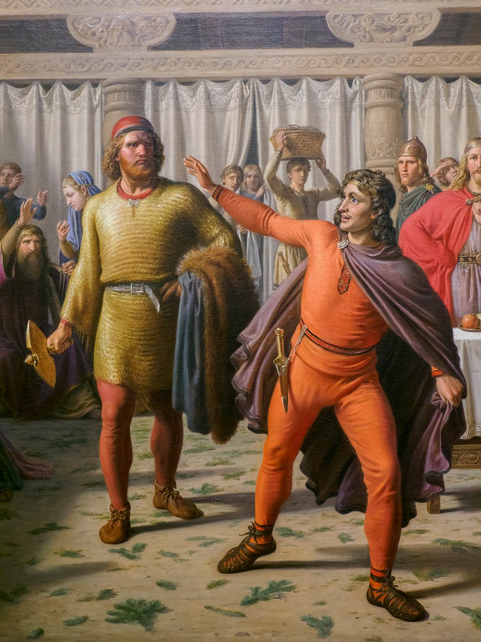 Il banchetto di Ægir, particolare da Constantin Hansen