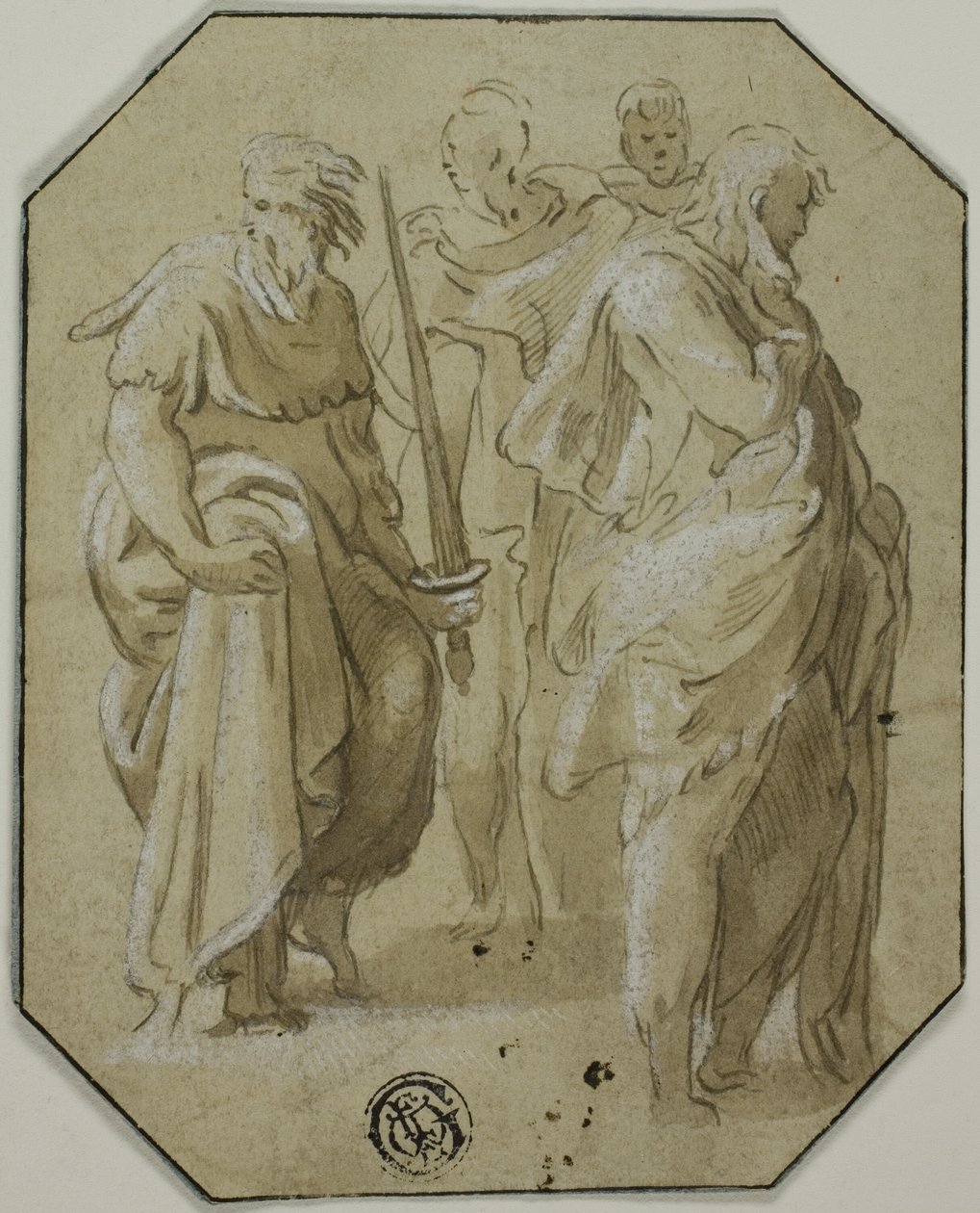 San Paolo e altre tre figure in piedi da Conte Antonio Maria Zanetti the Elder