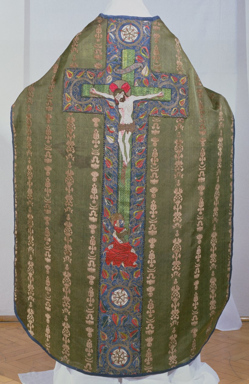 Casula verde con Maria Maddalena ai piedi della Croce, 1482 da Convent Workshop of St. Bridget