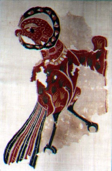 Tessuto con aquile da Coptic