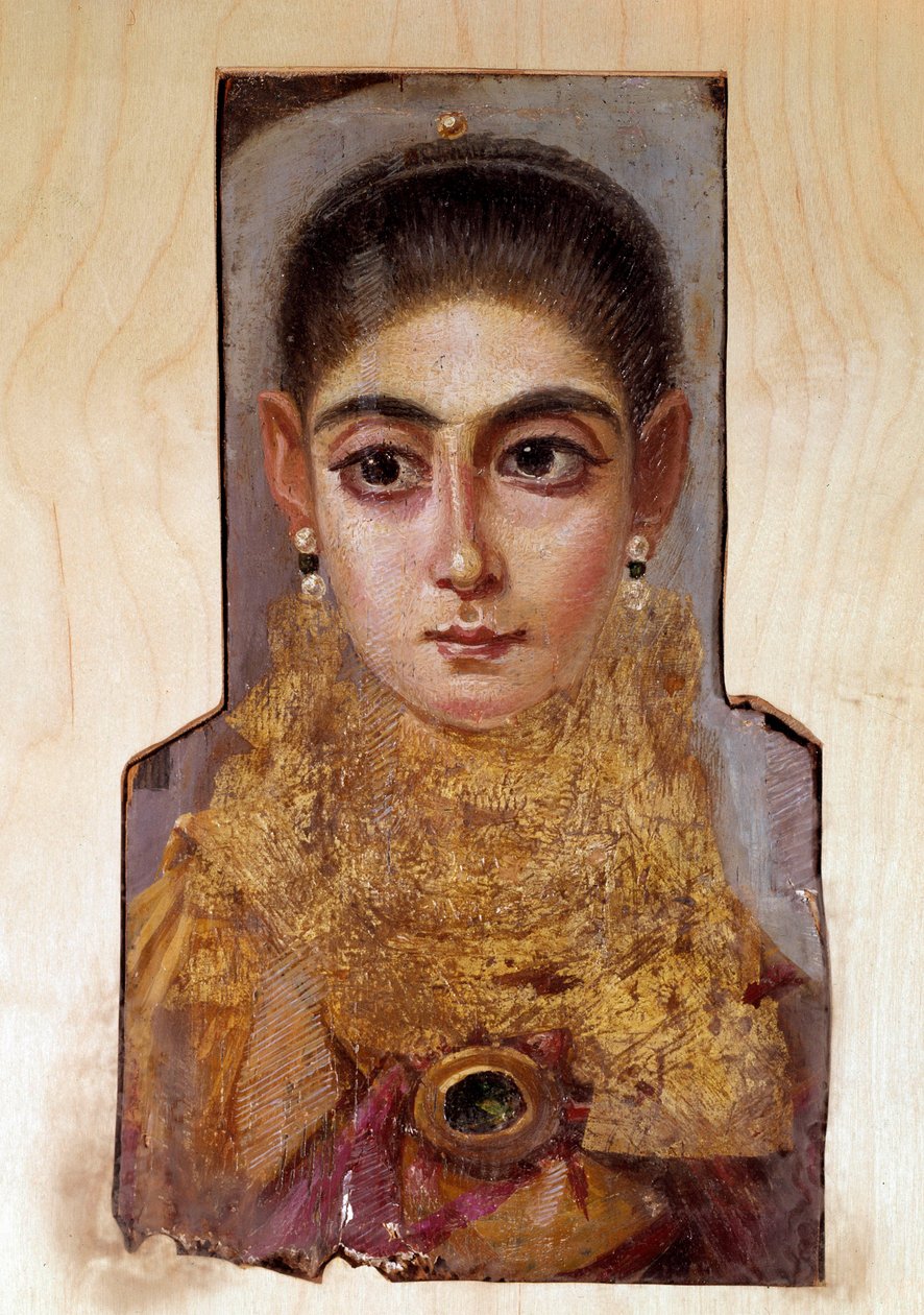 Arte copta: giovane donna chiamata Fayoum (circa 160 d.C.) da Coptic