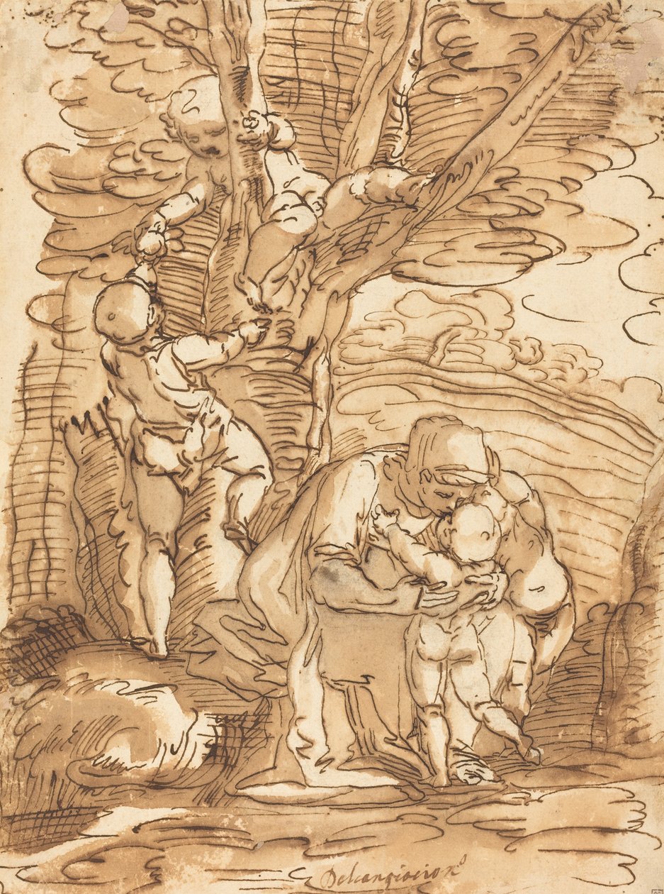 Carità da Copy after Luca Cambiaso