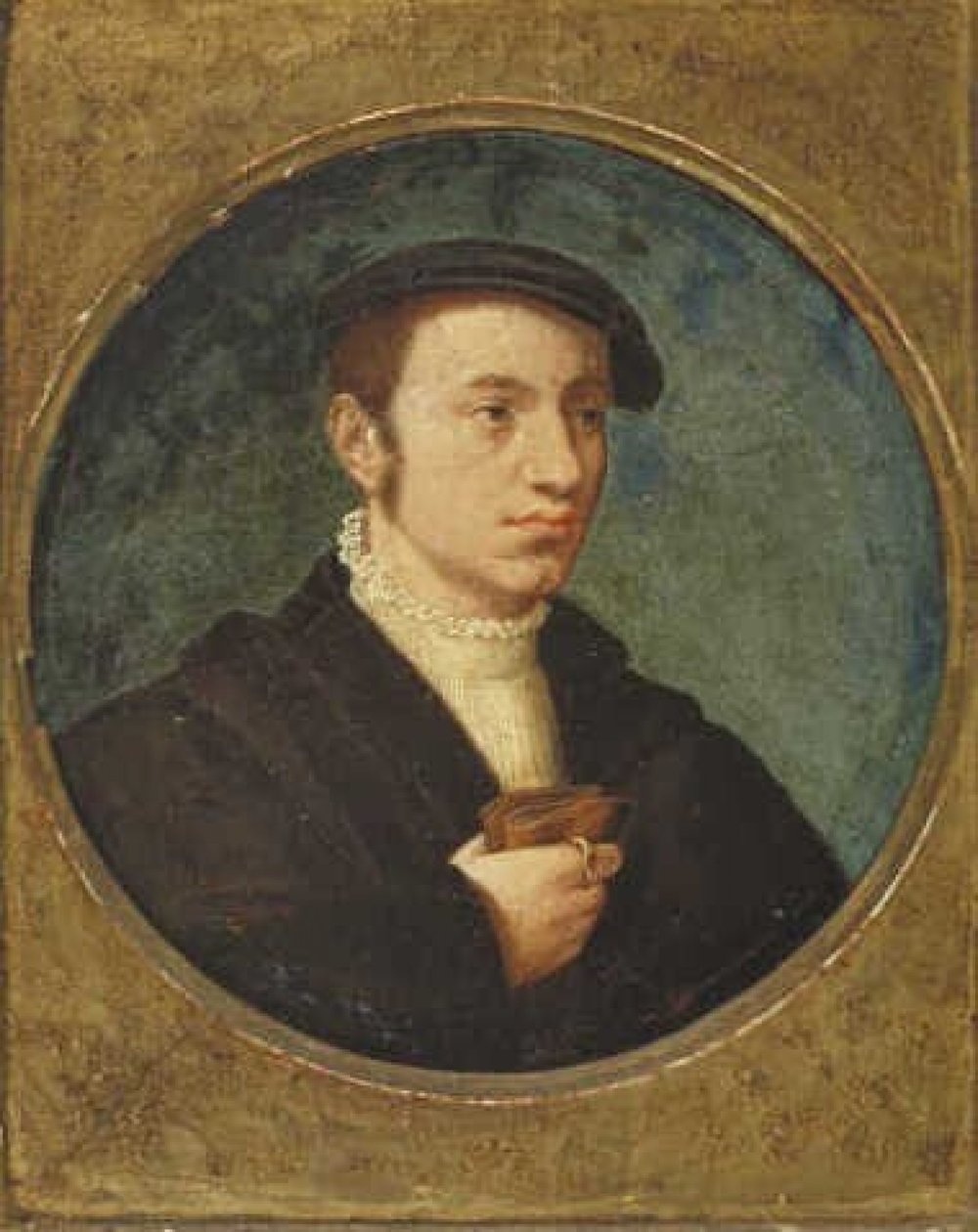 Giovane uomo con berretto da Corneille de Lyon