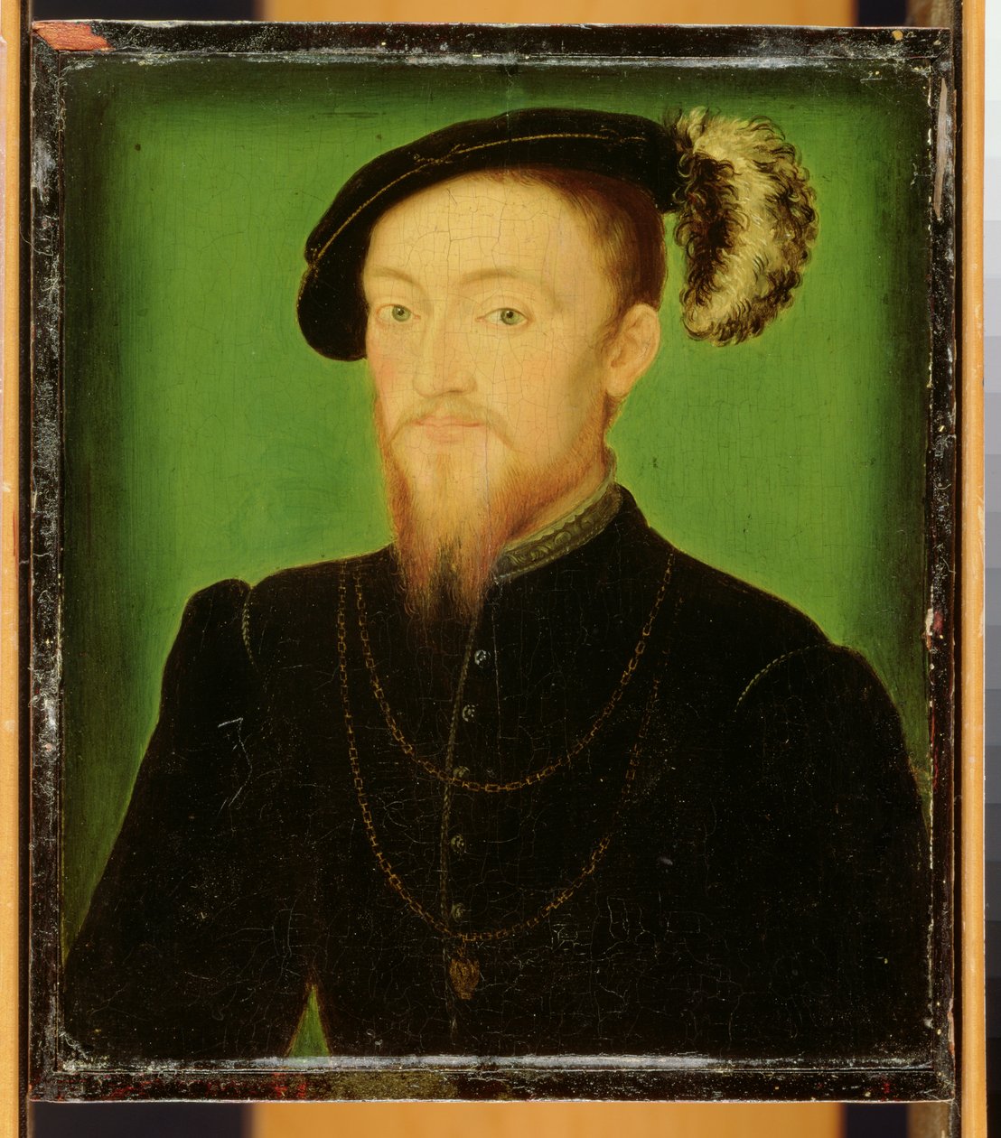 Uomo con una piuma nel cappello da Corneille de Lyon