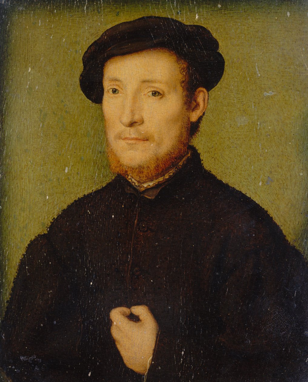 Ritratto di un uomo con la mano sul petto, 1540-45 da Corneille de Lyon