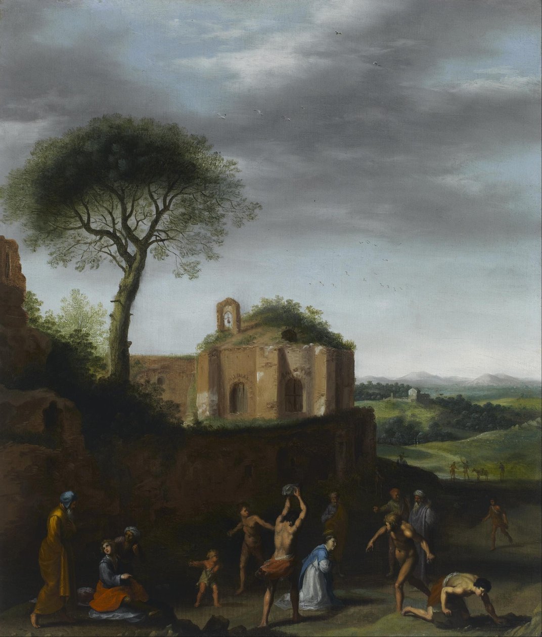 Il martirio di Santo Stefano da Cornelis van Poelenburch