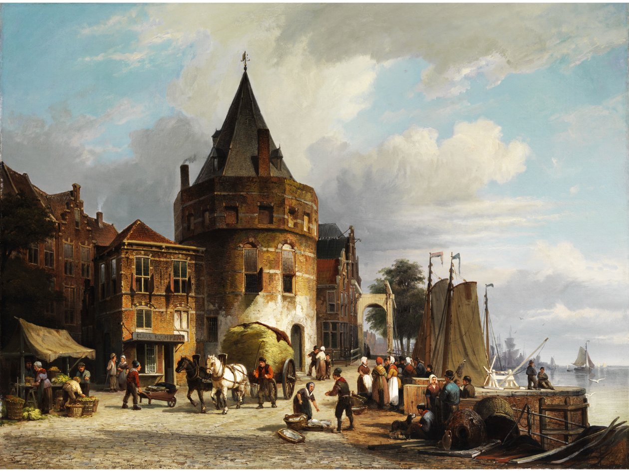 La Torre Schreiersturm ad Amsterdam da Cornelis Christiaan Dommersen