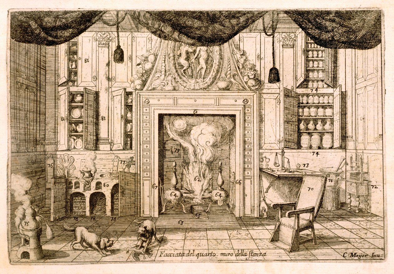 Interno, salotto da Cornelio Meyer 