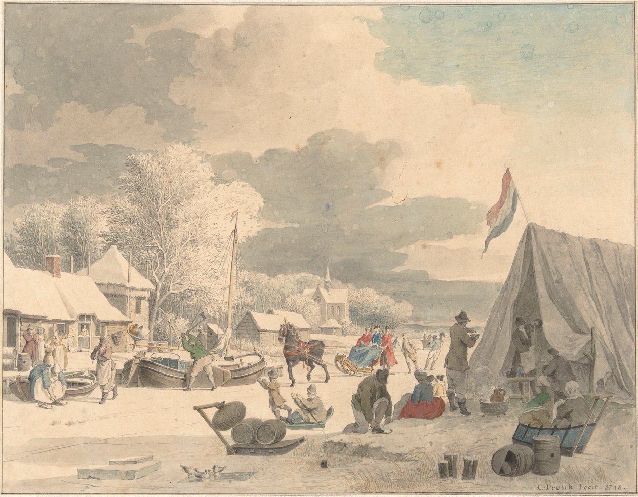 Paesaggio invernale da Cornelis Pronk