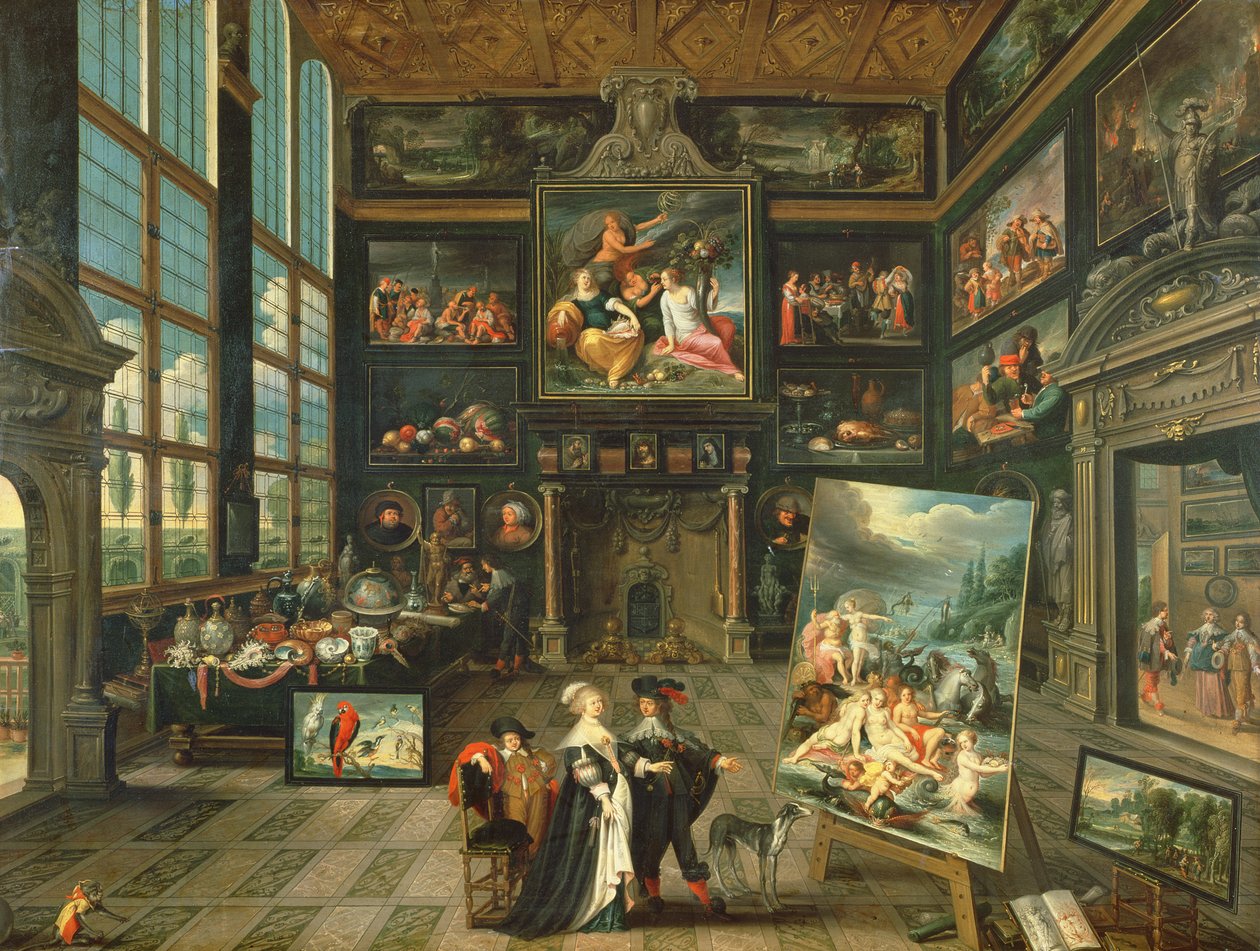 Interno di una galleria, 1637 da Cornelis de Baellieur