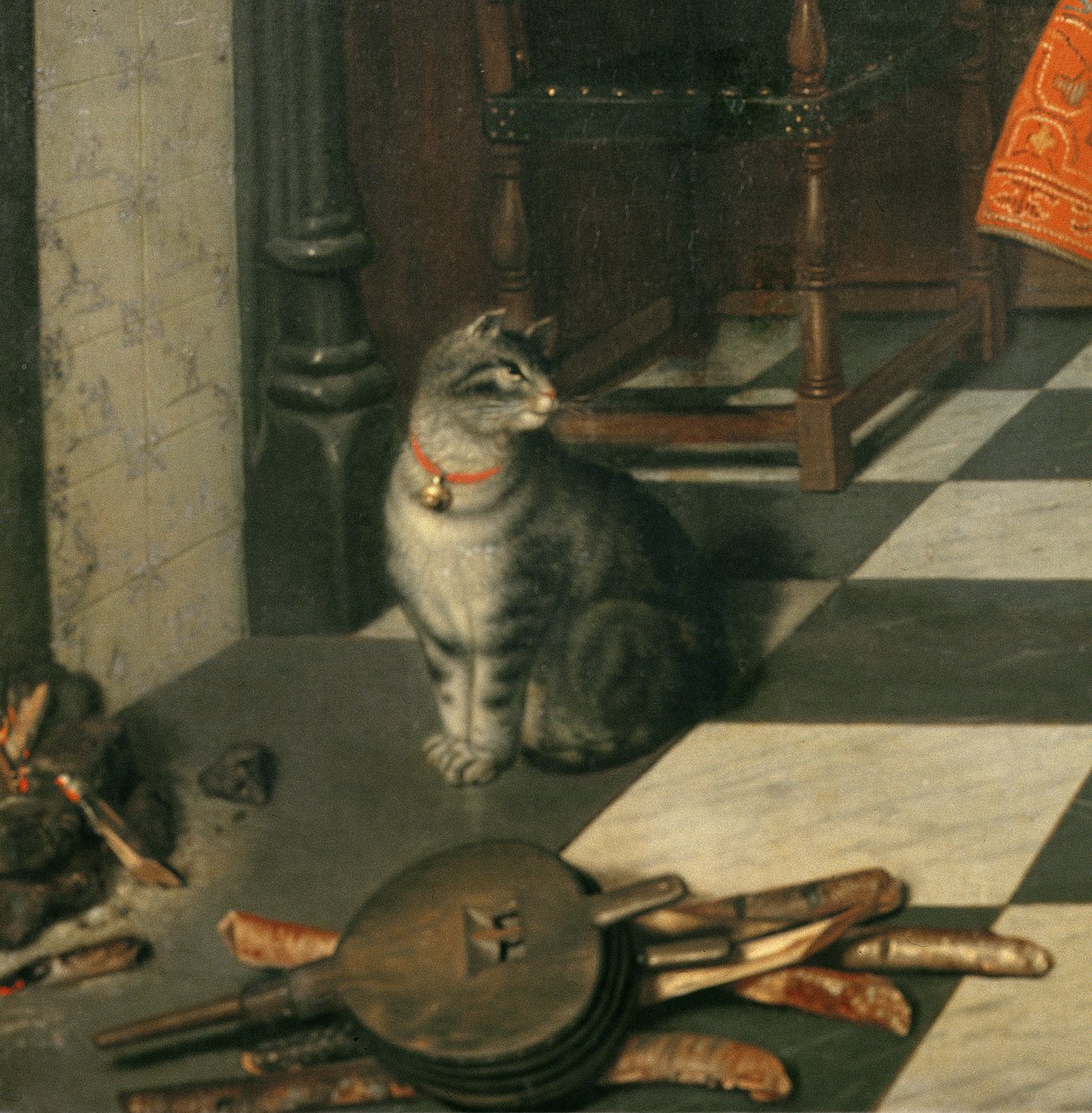 I Giocatori di Scacchi, c.1670 (dettaglio) da Cornelis de Man