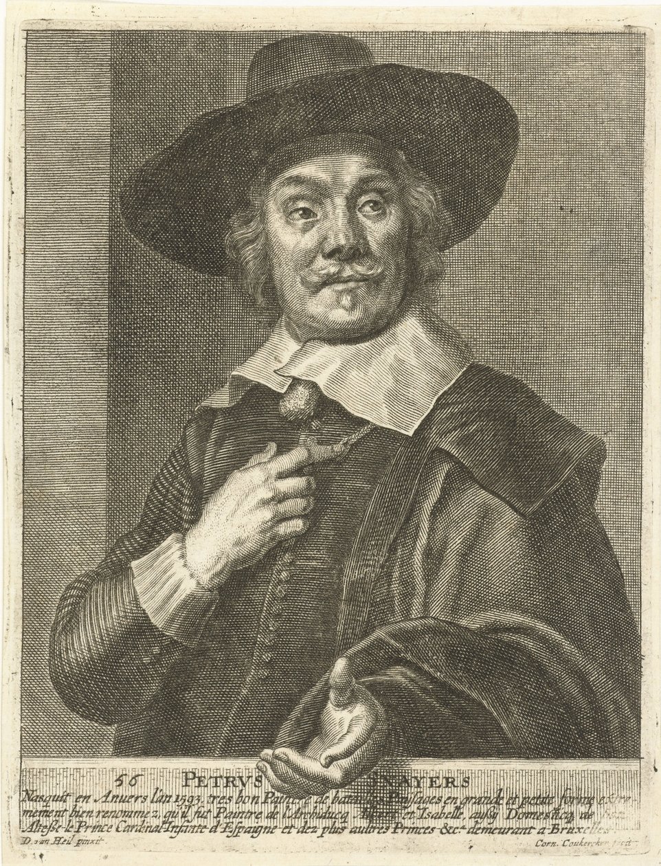 Ritratto di Pieter Snayers da Cornelius van Caukercken