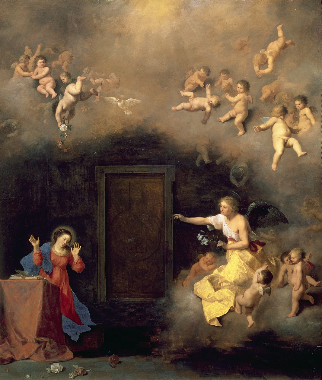 Annunciazione da Cornelis van Poelenburgh or Poelenburch