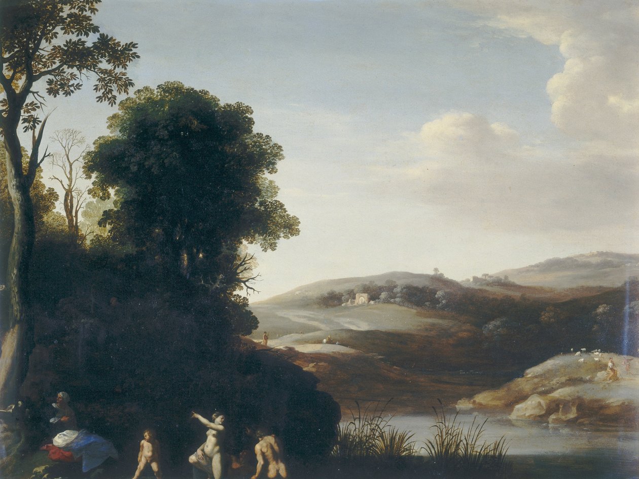 Paesaggio con bagnanti da Cornelis van Poelenburgh or Poelenburch