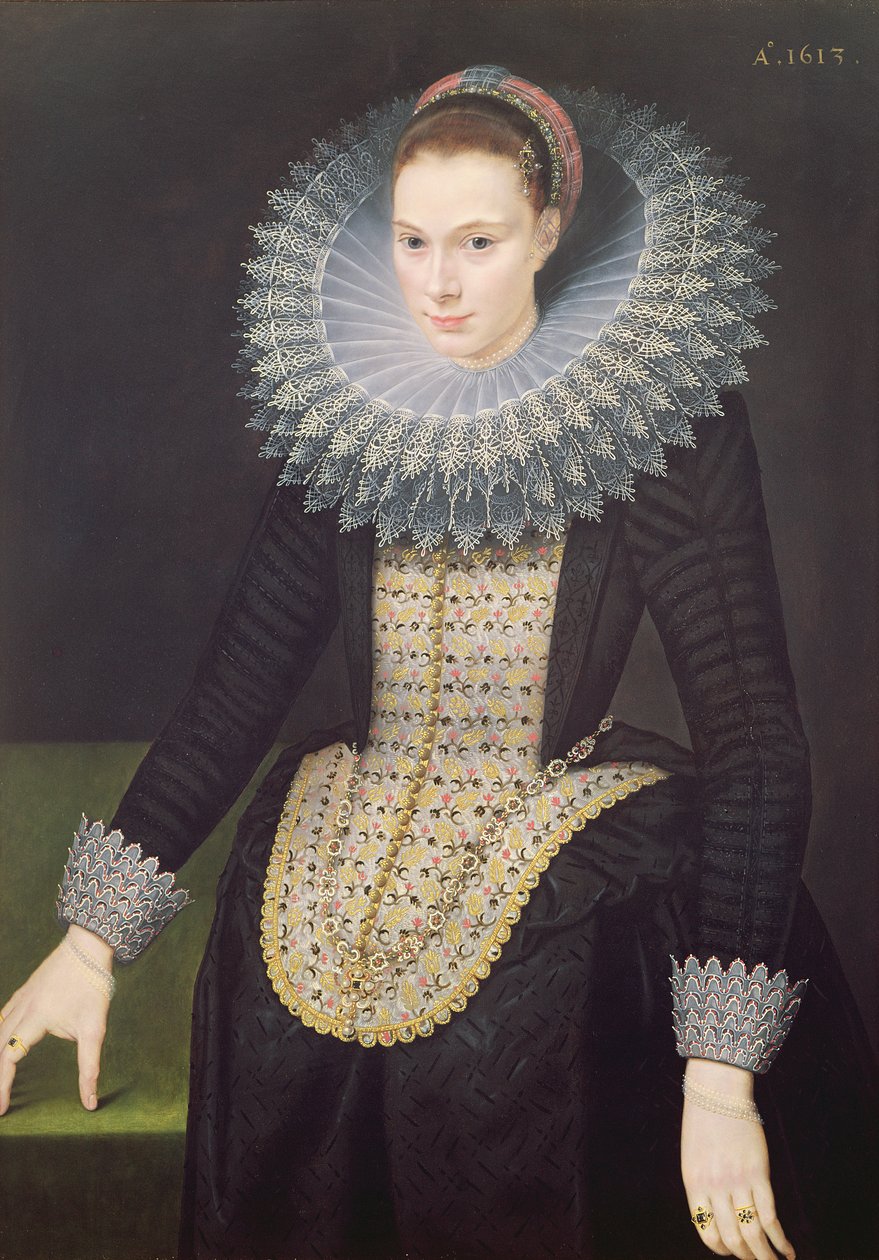 Ritratto di una signora, 1613 da Cornelis van der Voort