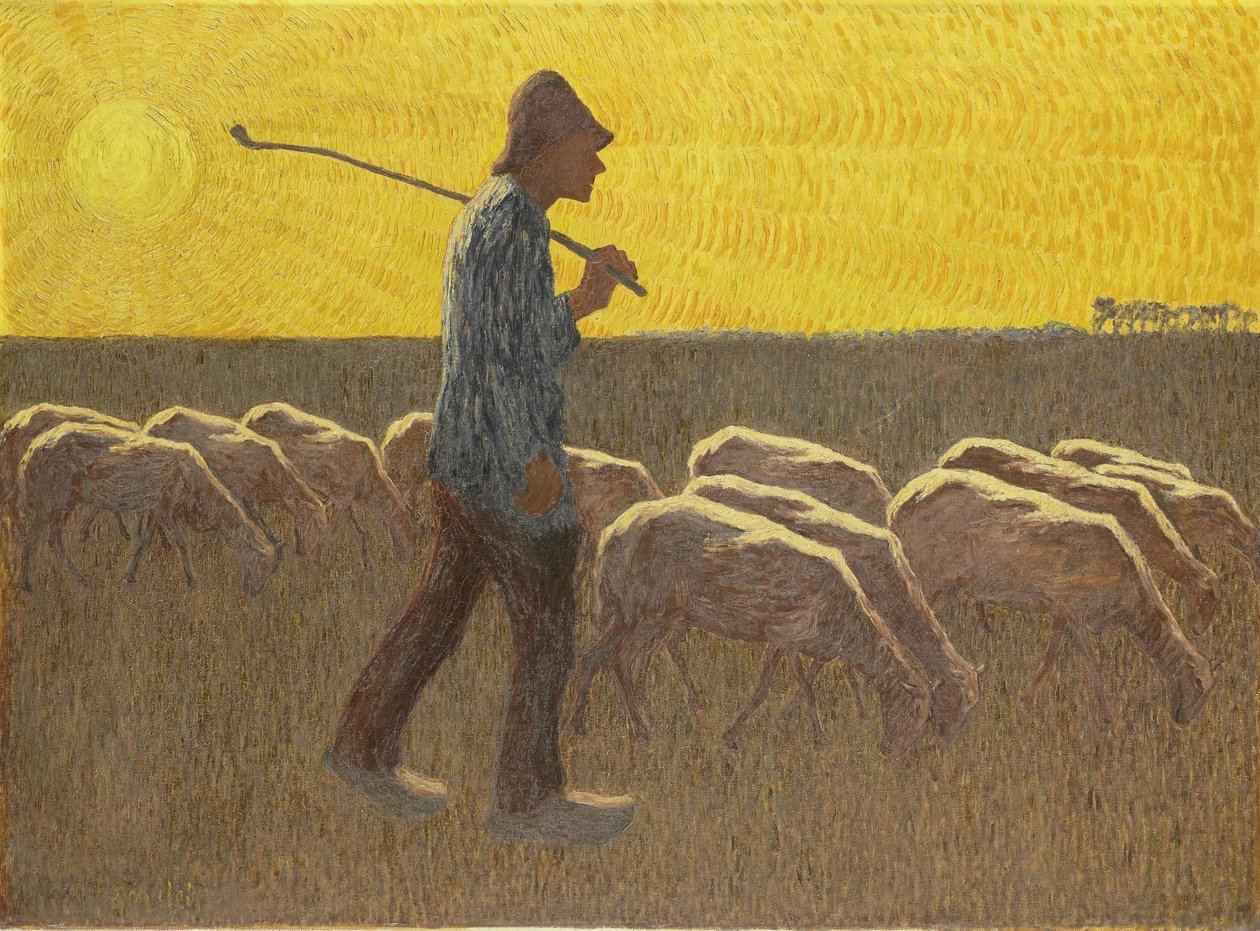 Pastore con pecore, c.1920 da Cornelis Albert van Assendelft
