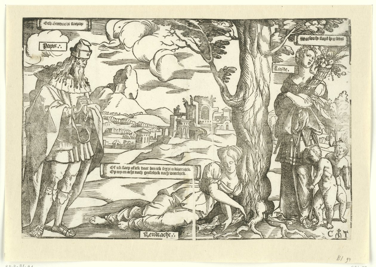 Allegoria con Concordia, Pace e Amore da Cornelis Anthonisz.