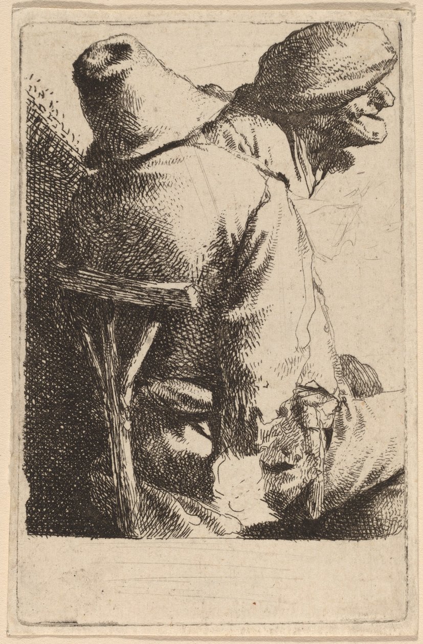 Il contadino seduto e sua moglie da Cornelis Pietersz Bega