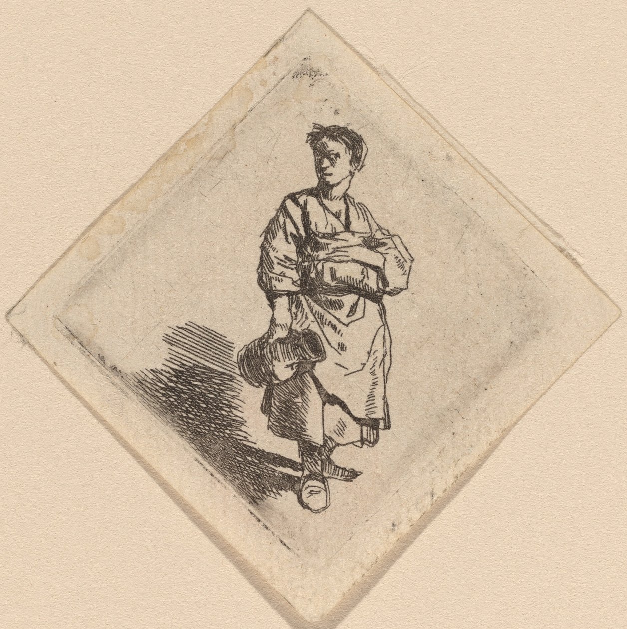 La donna con la brocca, in piedi da Cornelis Pietersz Bega