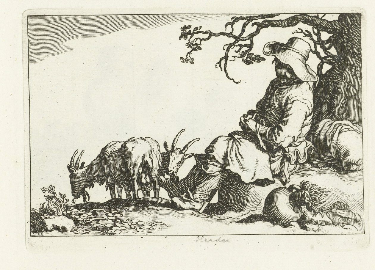 Pastore di capre da Cornelis Bloemaert (II)