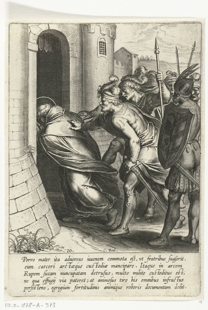 Tommaso passa attraverso la porta della prigione da Cornelis Boel