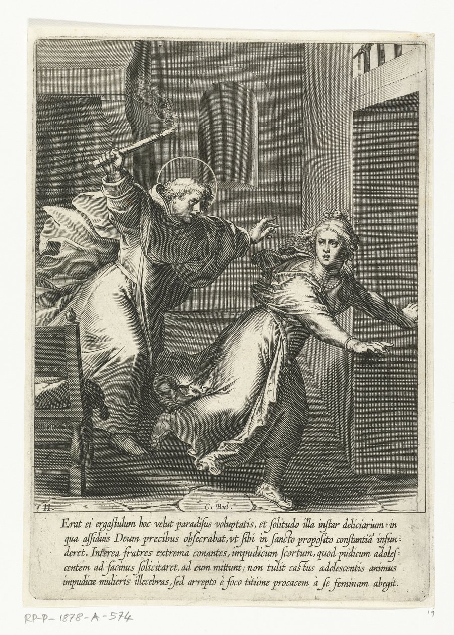 Tommaso scaccia la tentazione da Cornelis Boel