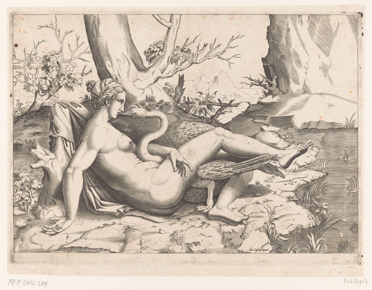 Leda e il cigno da Cornelis Bos (possibly)