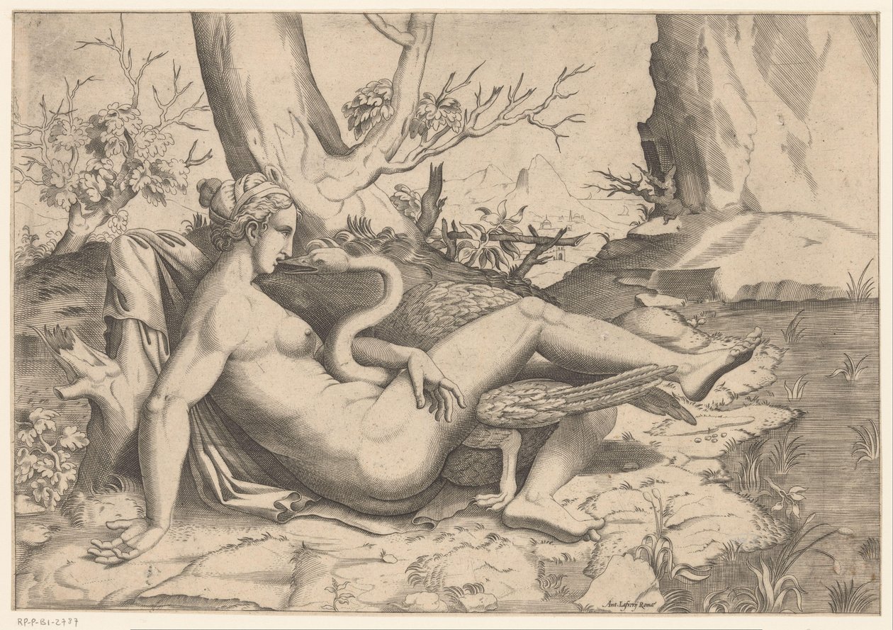 Leda e il cigno da Cornelis Bos (possibly)