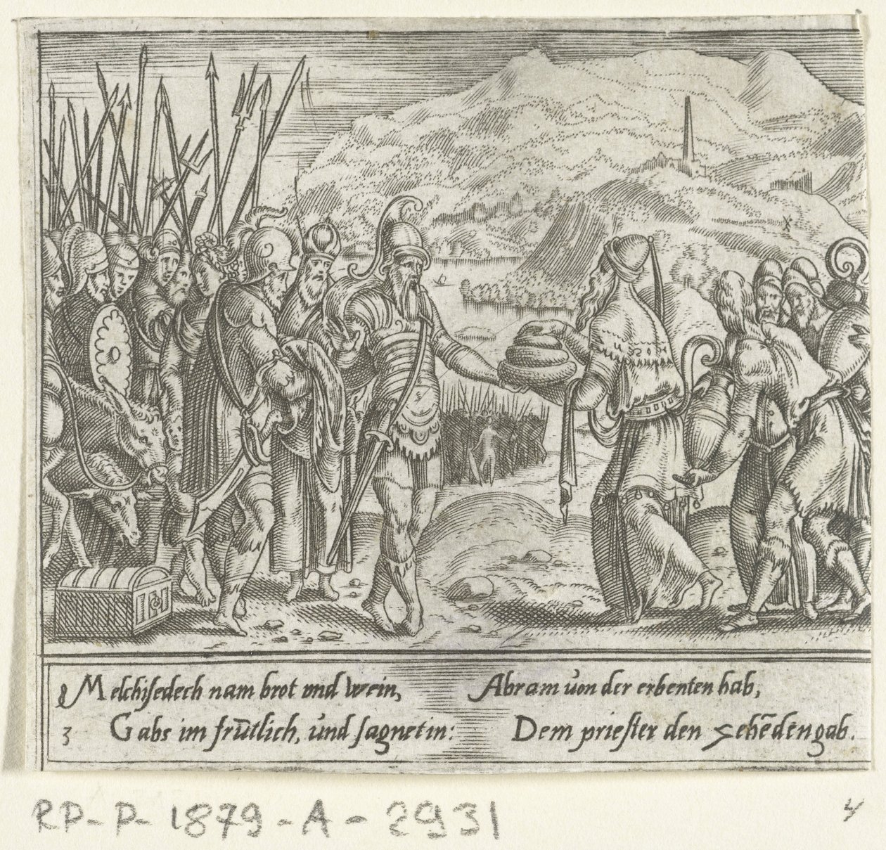 Abramo e Melchisedec da Cornelis Bos