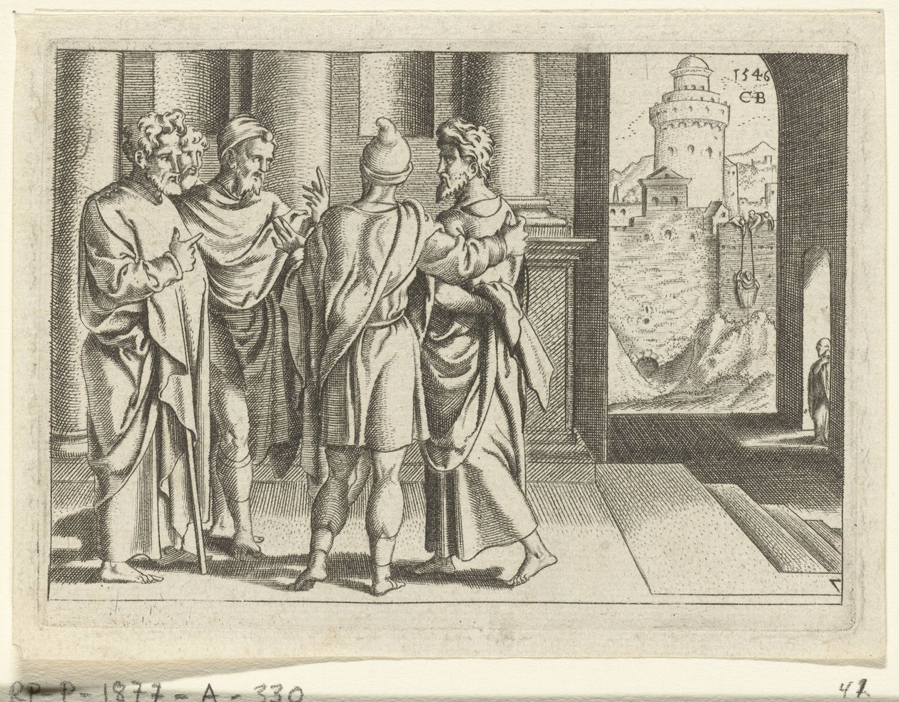Barnaba porta Paolo dagli apostoli da Cornelis Bos