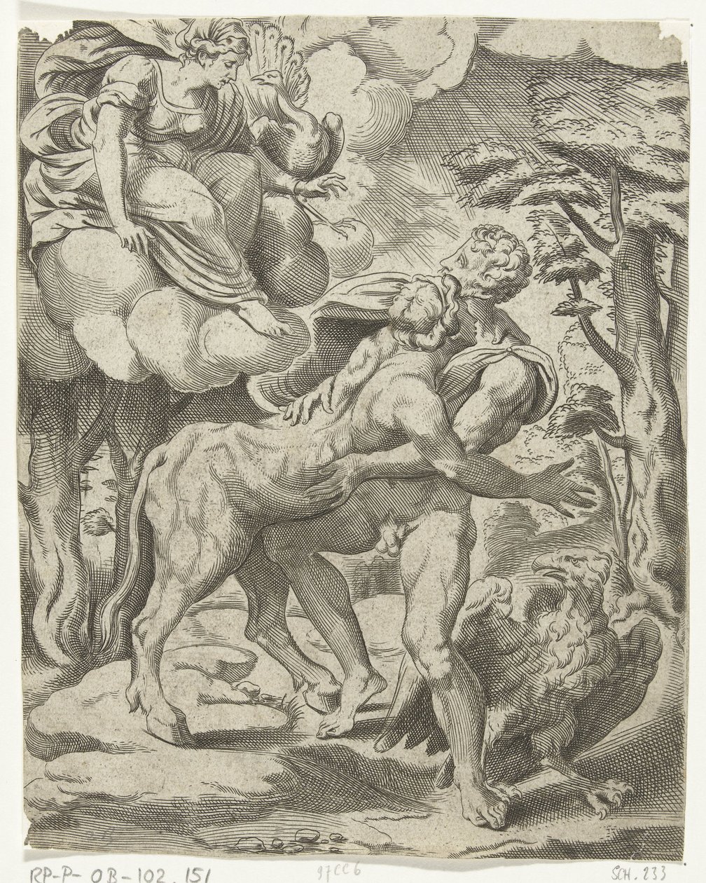 Giove, Io e Giunone da Cornelis Bos