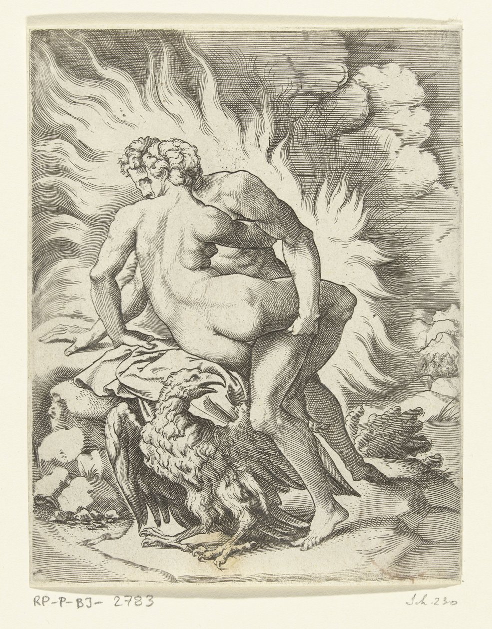 Giove e Egina da Cornelis Bos