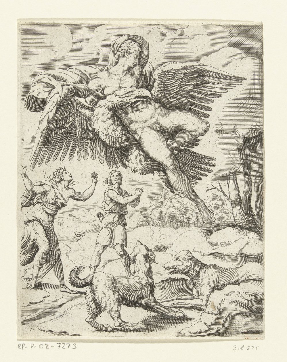 Giove e Ganimede da Cornelis Bos