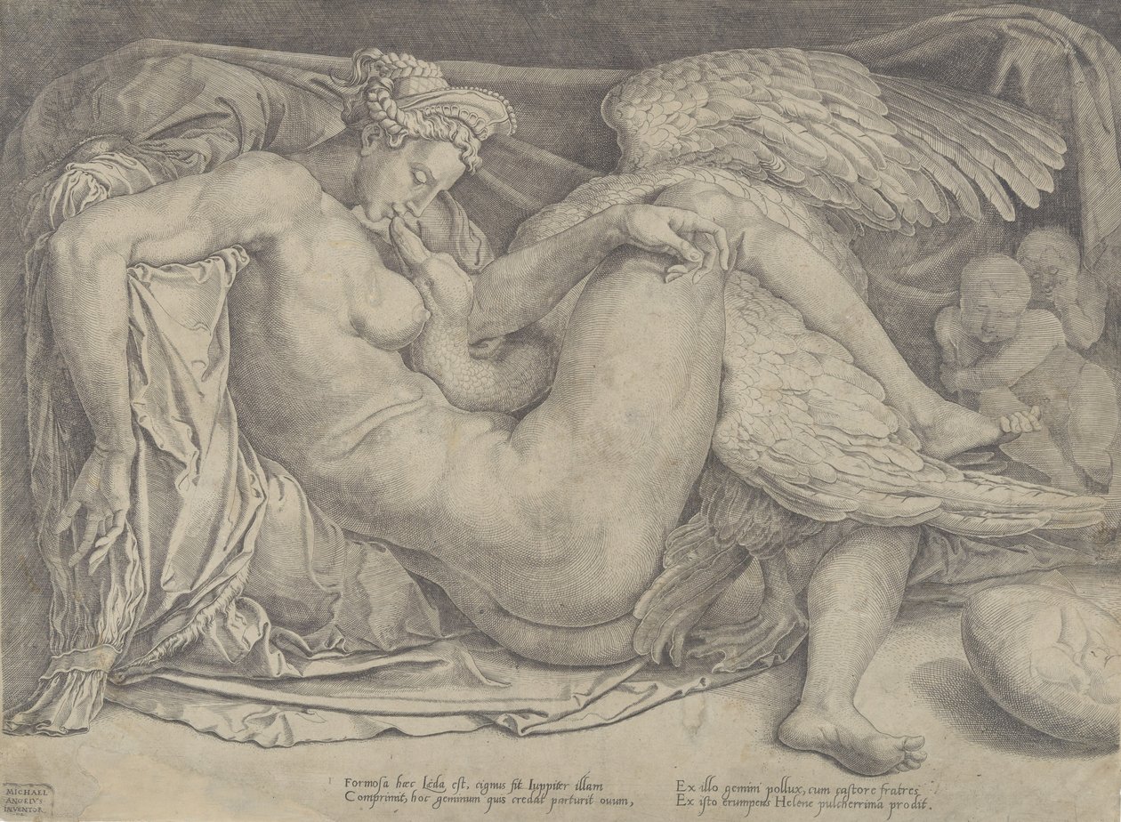 Leda e il cigno, 1544-66 da Cornelis Bos