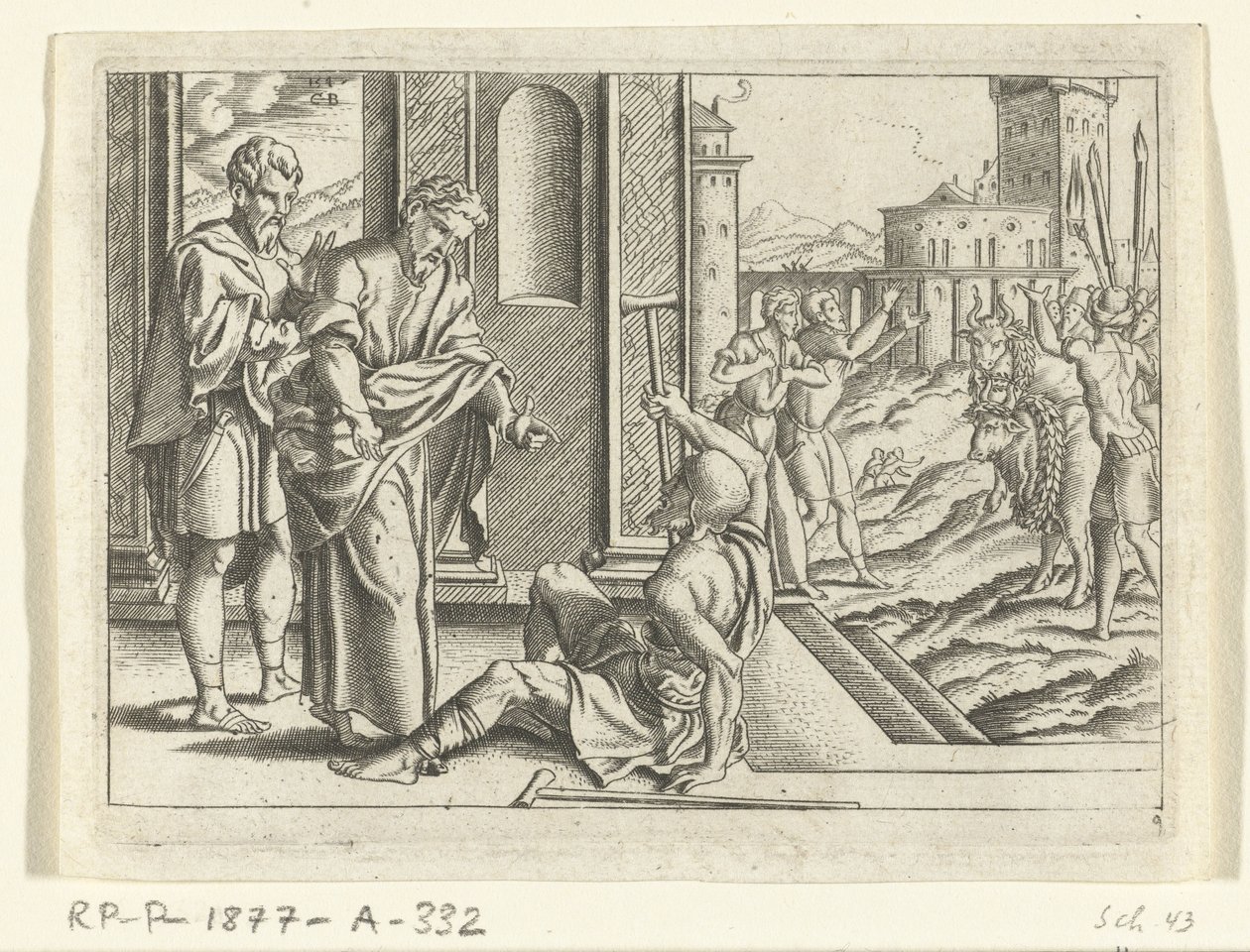 Paolo guarisce uno storpio da Cornelis Bos